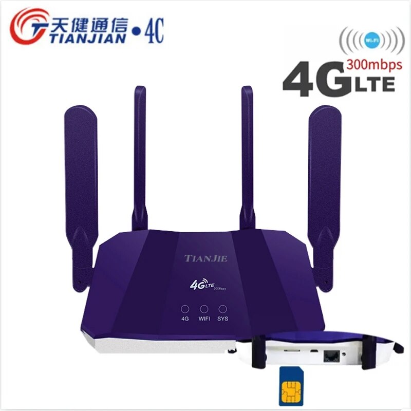Smart Home Router - راوتر بطاقة SIM تيانجي 4G لاسلكي