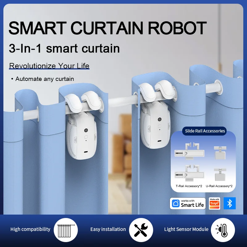Smart Home Speaker - روبوت ستائر ذكي بتقنية البلوتوث، اتصال