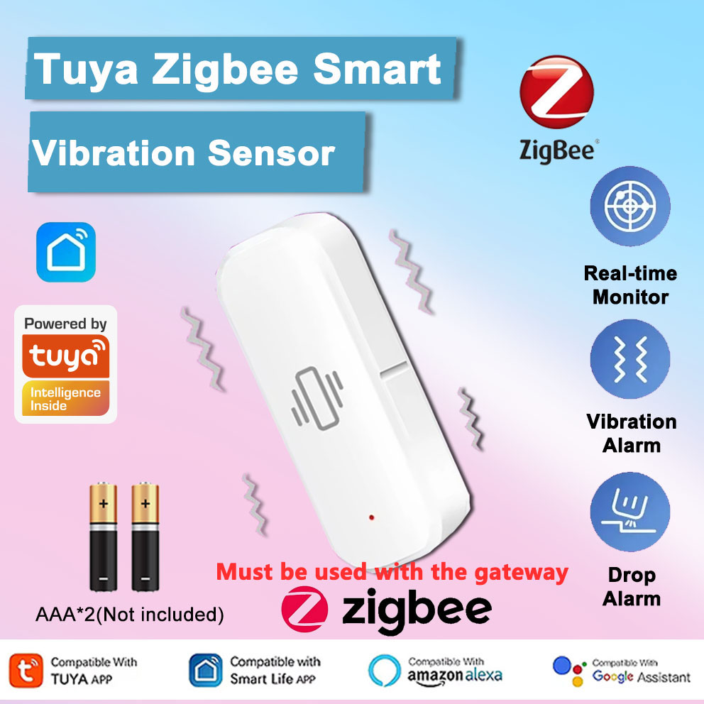 Smart Home Notifications - تويا زيجبي مستشعر الاهتزاز الذكي كشف