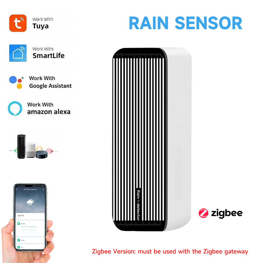 Smart Home Notifications - تويا زيجبي استشعار المطر تويا جهاز