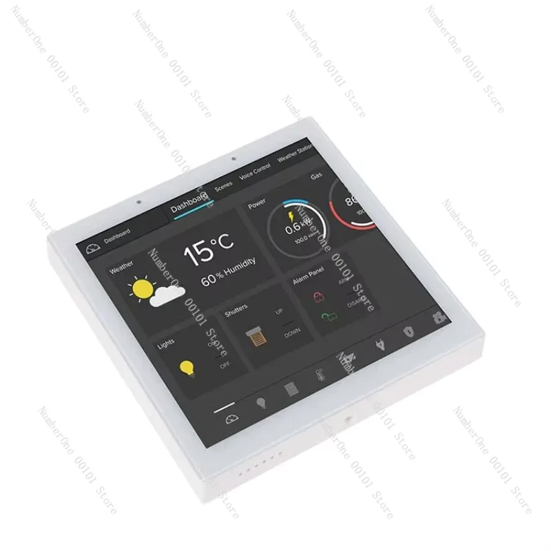 Smart Home Panel - جهاز لوحي يعمل باللمس مثبت على