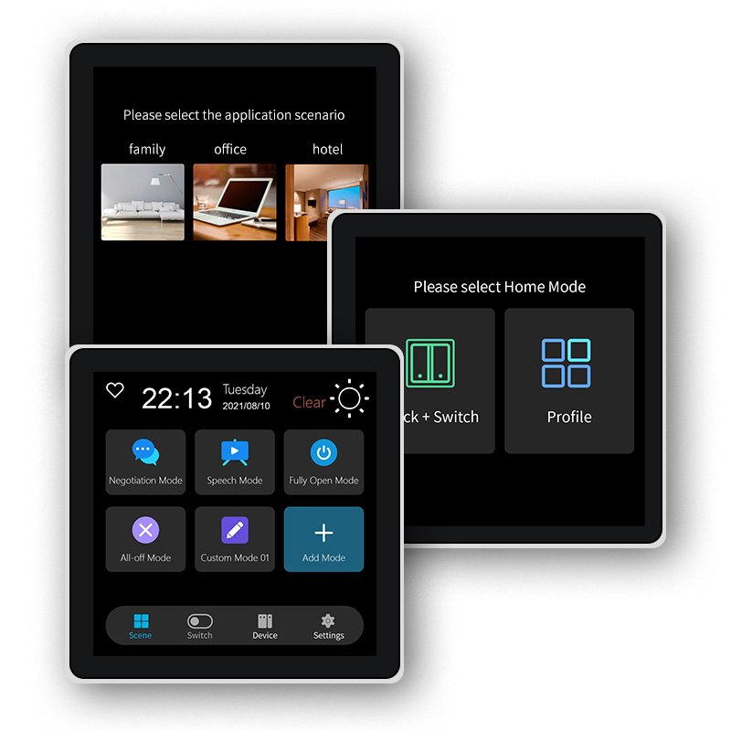 Smart Home Panel - FUERS 4 بوصة تعمل باللمس متعددة
