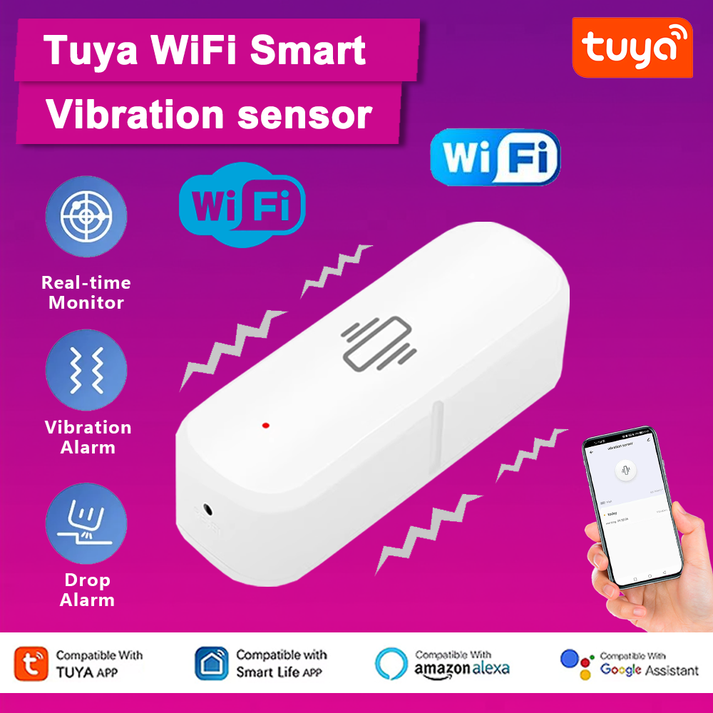 Smart Home Notifications - جهاز استشعار الاهتزاز الذكي واي فاي