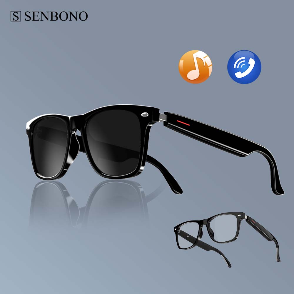 Smart Home Speaker - نظارات SENBONO E13 الذكية: عدسات نظارة