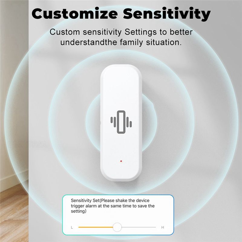 مستشعر اهتزاز ذكي AA87 بتقنية  - مراجعة Smart Home Notifications وسعره