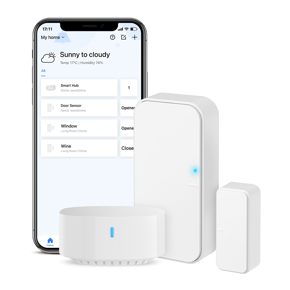 يعمل مستشعر باب النافذة اللاسل - مراجعة Smart Home Notifications وسعره