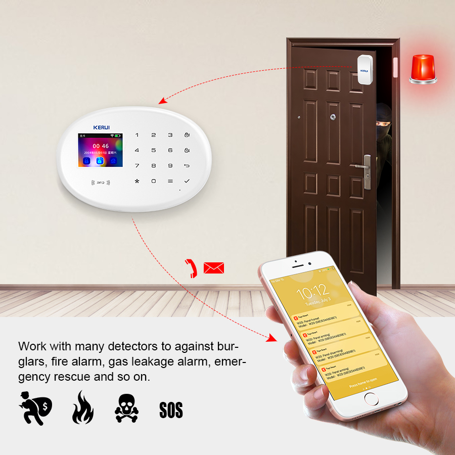 إشعار التطبيق الذكي KERUI Tuya - مراجعة Smart Home Notifications وسعره