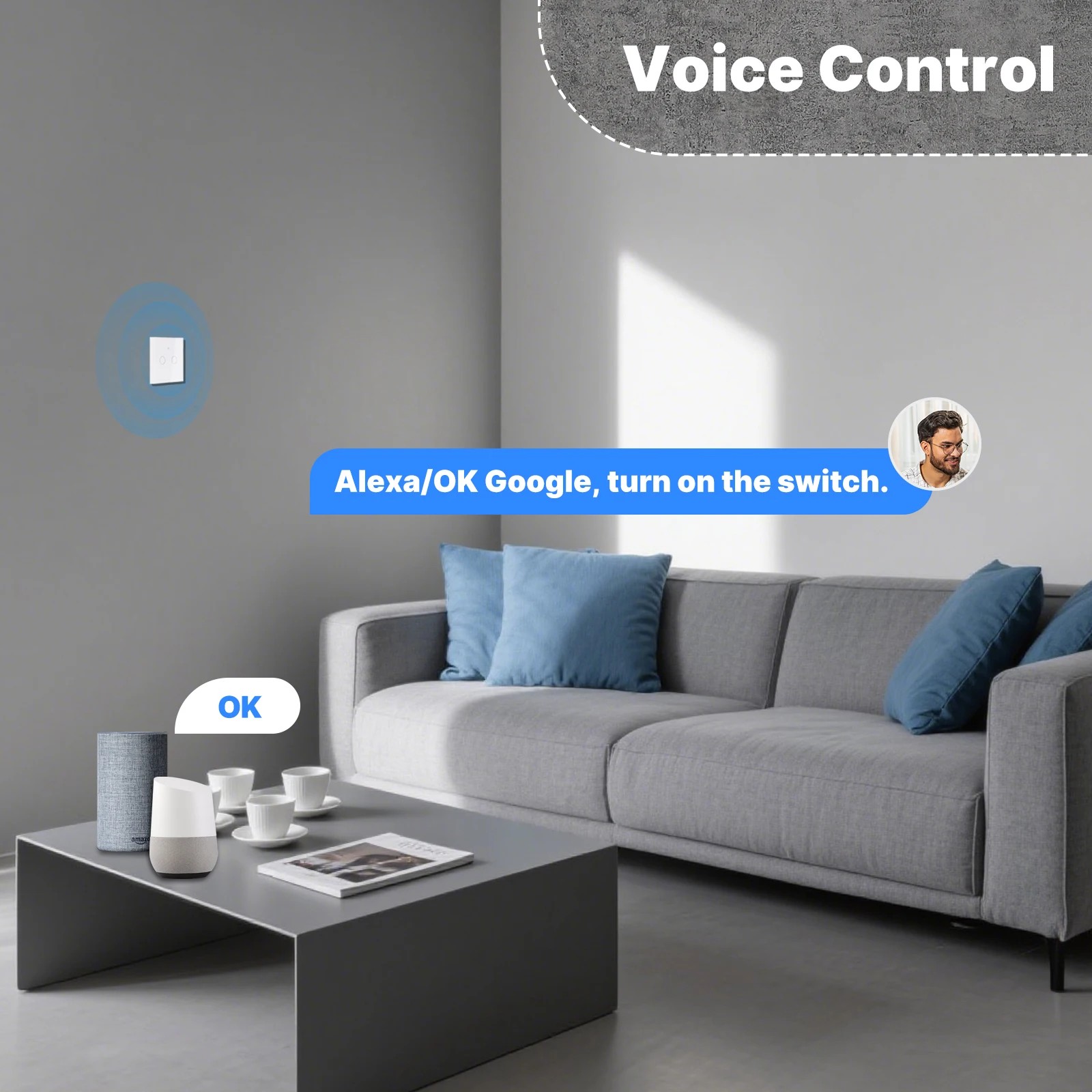 مفتاح ذكي يعمل باللمس MOES WiF - مراجعة Smart Home Panel وسعره
