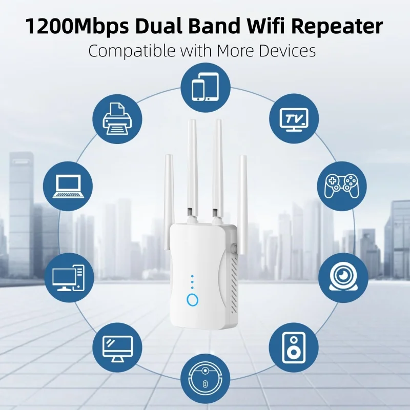 مكرر واي فاي ثنائي النطاق بسرع - مراجعة Smart Home Router وسعره