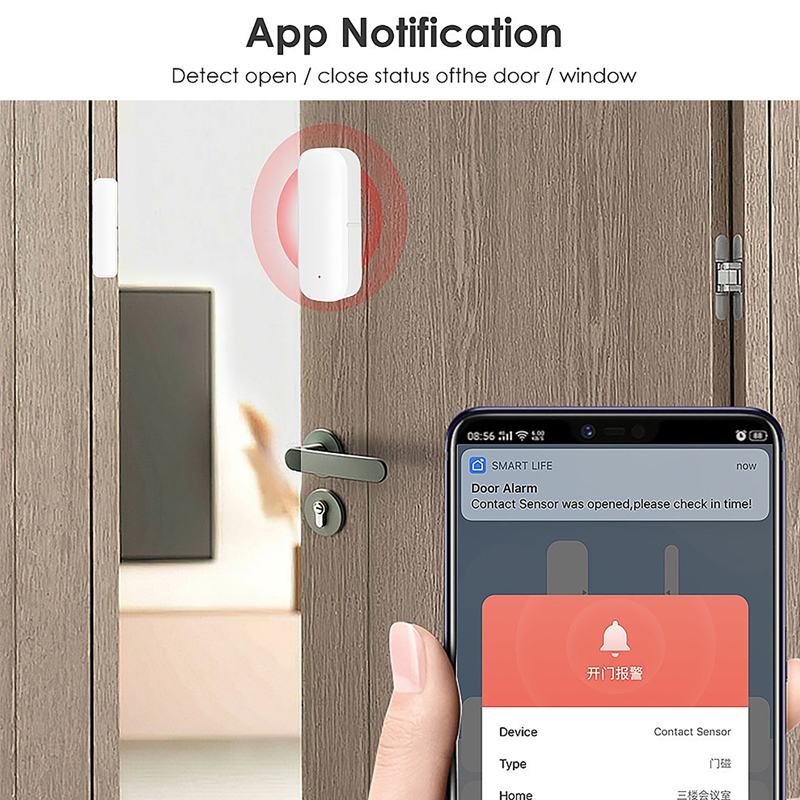 مستشعر باب ذكي بتقنية واي فاي  - مراجعة Smart Home Notifications وسعره