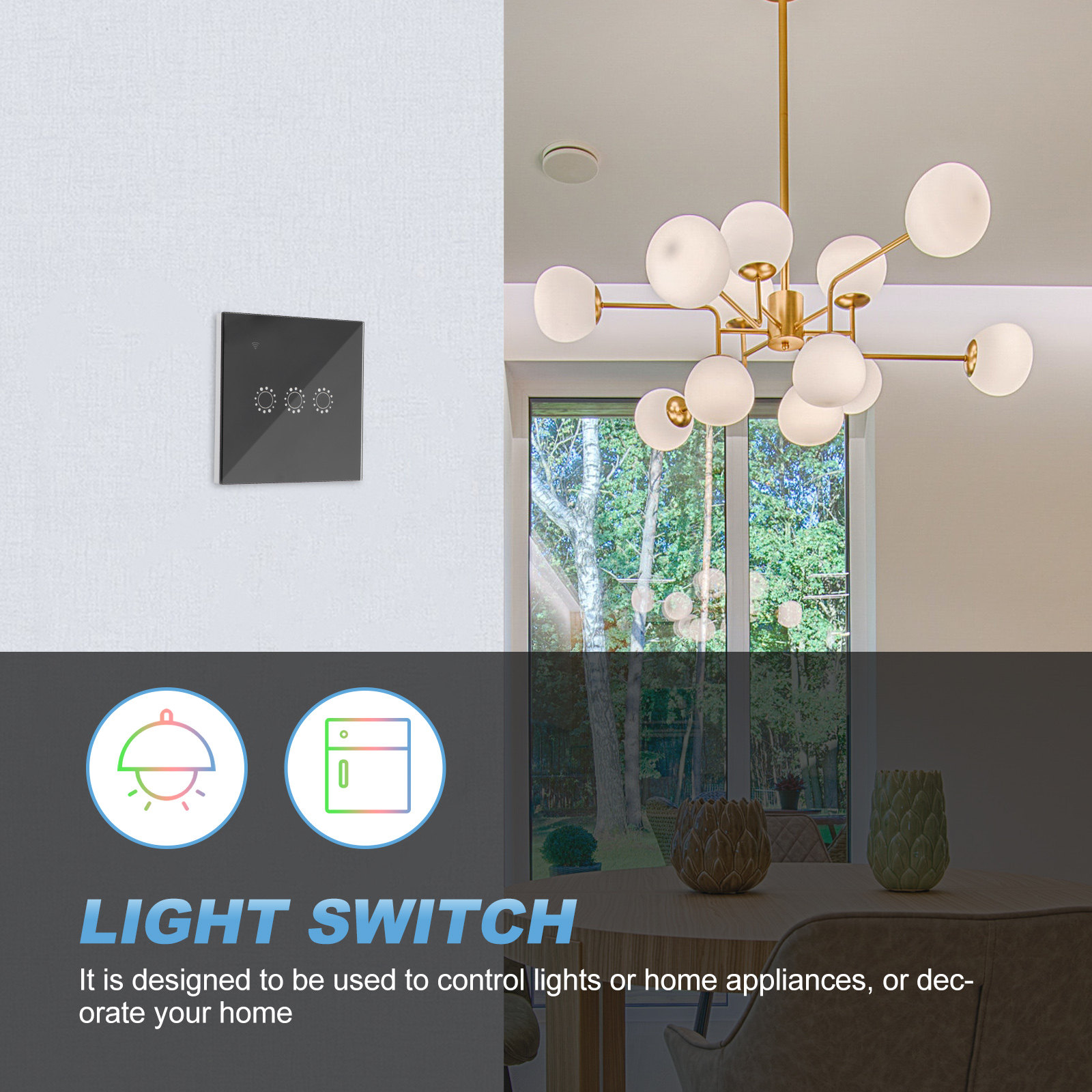 لوحة مفاتيح ذكية لاسلكية تعمل  - مراجعة Smart Home Panel وسعره