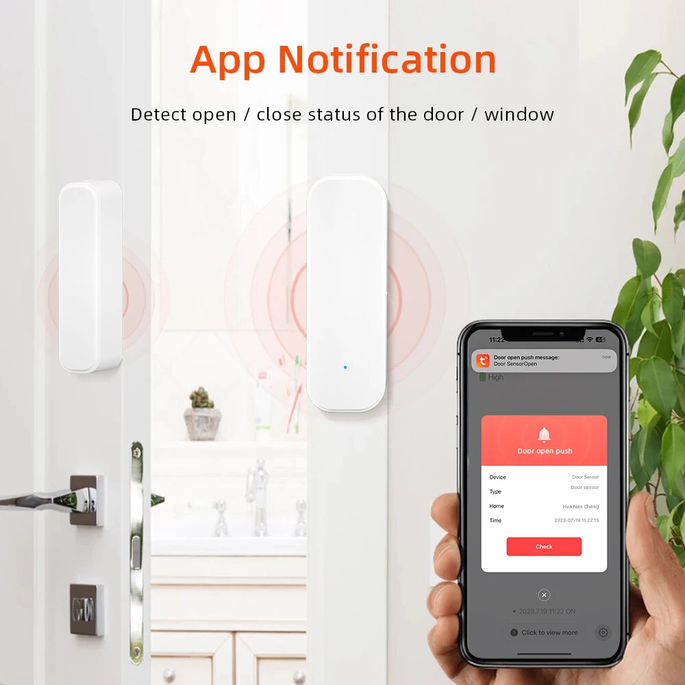 ONENUO Tuya Smart WiFi Door Se - مراجعة Smart Home Notifications وسعره